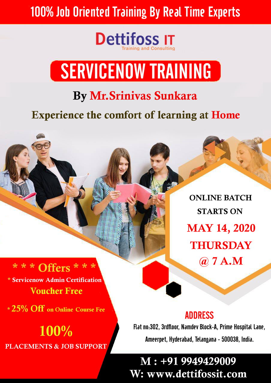 Best ServiceNow Online Training in Hyderabad